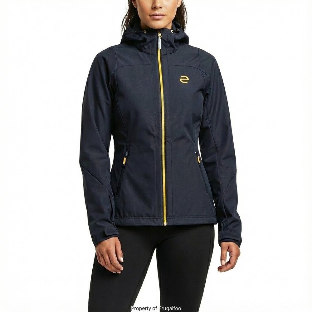 Craft Core Jacket Backcountry Hooded Softshell Navy Blue Size M Athletic Outdoor